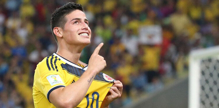 James Rodriguez é um exemplo dos jogadores revelados pela Copa do Mundo