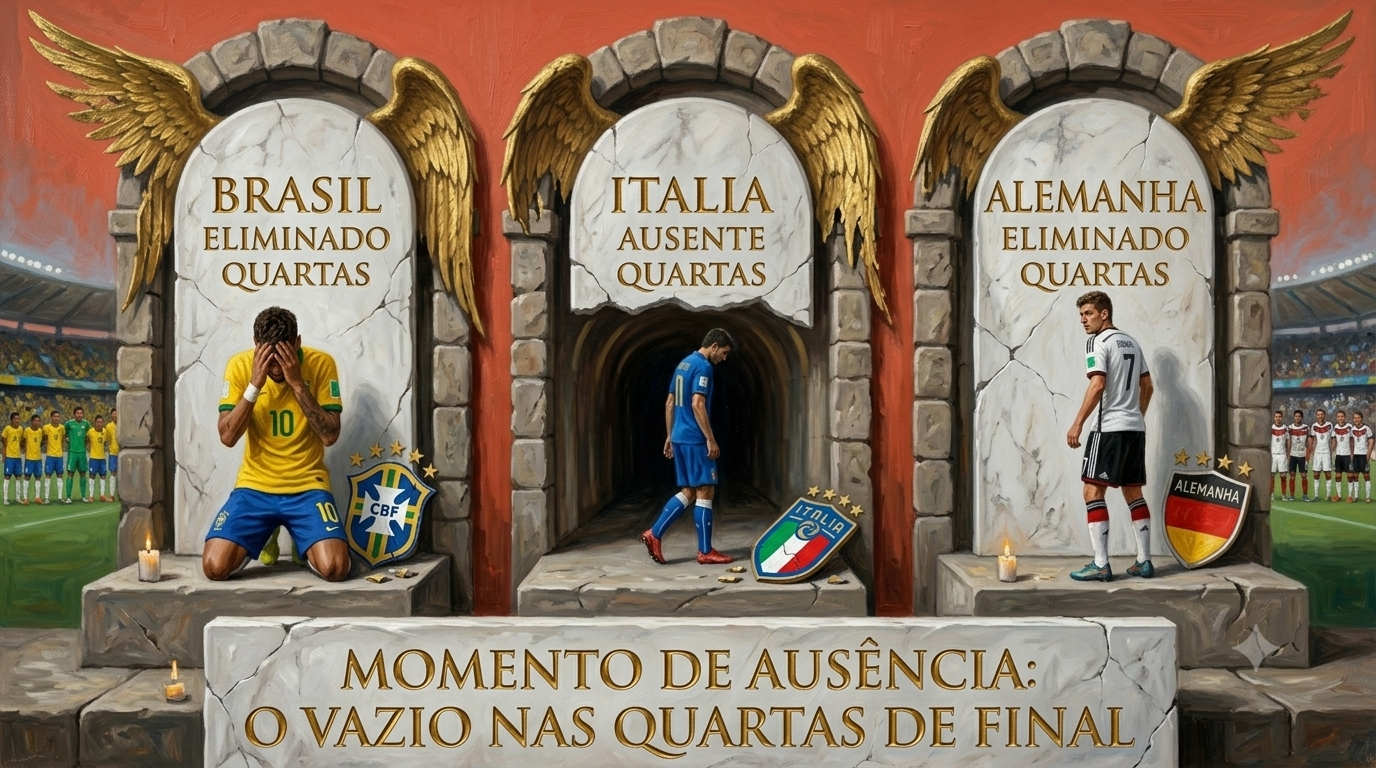 quartas de final da Copa do Mundo sem Brasil, Alemanha e Itália